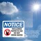 Signmission Reclaimed Water In Use Do Not Sign With Symbol, 5 in W x Rectangle, Vinyl Decal OS-2PACK-NS-D-35-L-17997 - alternate 4
